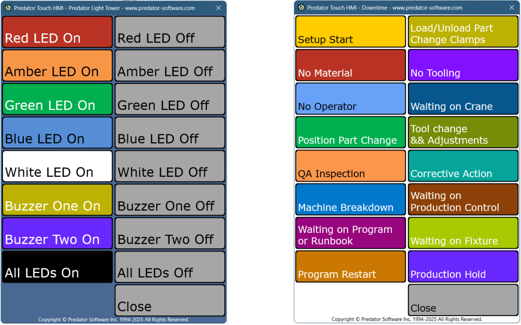 Predator Touch HMI Software